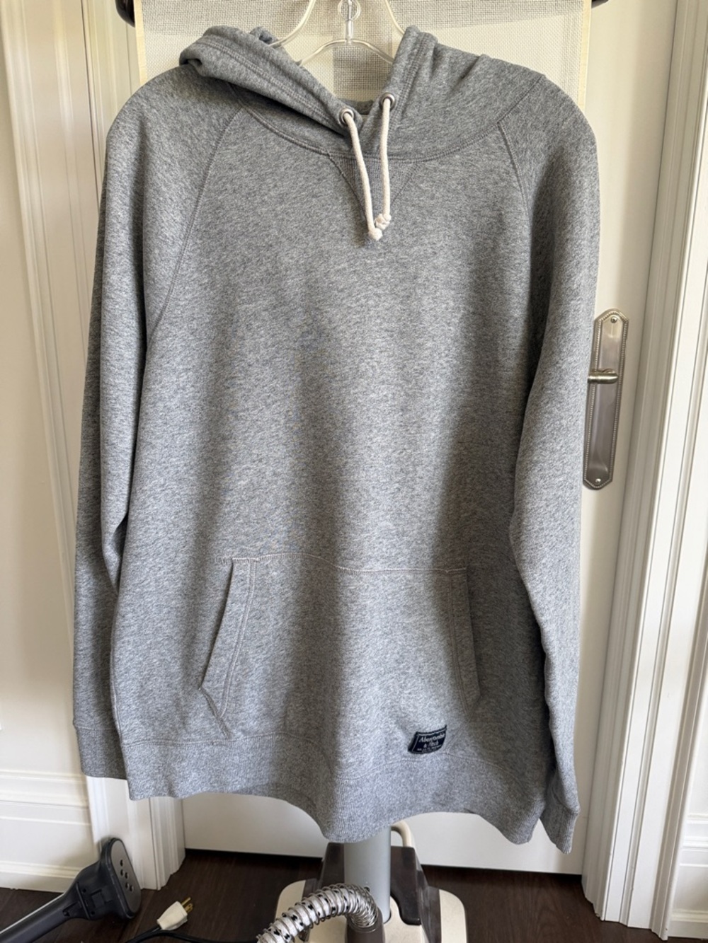 Abercrombie & Fitch Heather Gray Pullover Hoodie